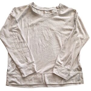 Faceplant Dreams Gray Long Sleeve Crewneck Sweatshirt Lounge Top Bamboo Sz LARGE